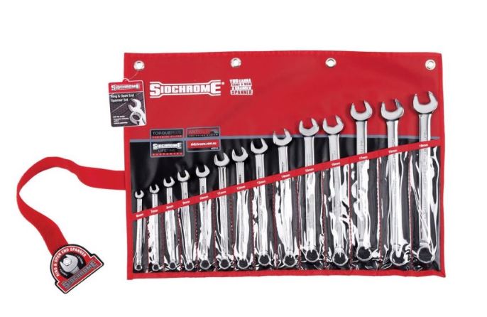 Sidchrome 12 piece metric deals geared spanner set