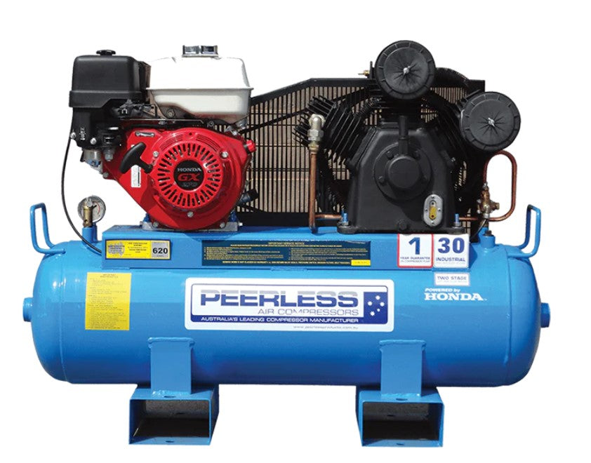 Peerless Air Compressor Petrol Driven Fatboy PHP30 620LPM Honda Gx270 00088 Pick Up In Store Compressor Peerless Products