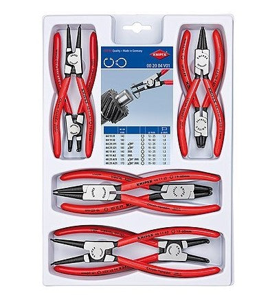 Knipex Circlip Plier Set 8 Piece Set 002004V01 Plier and Cutters Knipex