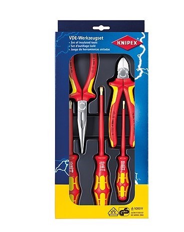 Knipex VDE 1000V Plier And Screwdriver 5 piece Set 002013 Plier and Cutters Knipex