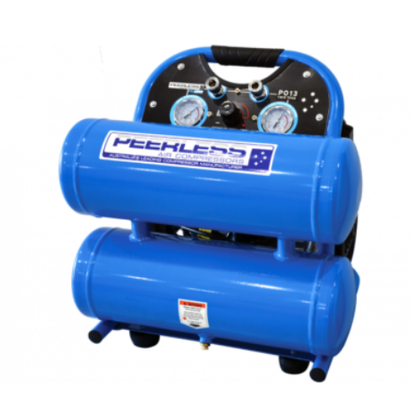 Peerless Twin Tank 2Hp Oil-Less Motor 175Lpm 100Psi Max 145Psi 8L Twin Tank Compressor PO13TT 00593 Pick Up In Store Compressor Peerless Products