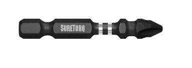 Suretorq Magnetic Impact Power Bit PH2 50mm 2 Pack 01120202M Drill Bit Suretorq