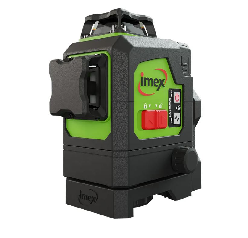 IMEX 3 X 360 Deg 1h2v Multiline Laser Level Green 012-LX3DG Laser IMEX