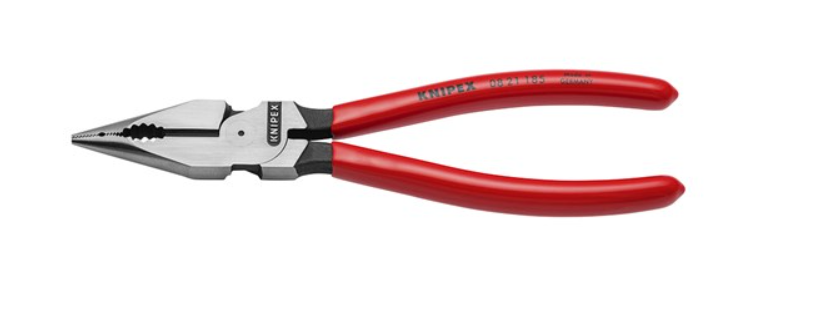 Knipex Needle Nose Combination Pliers 185mm 0821185 Plier and Cutters Knipex