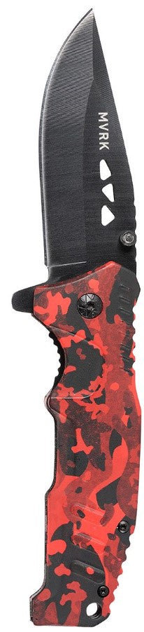 MVRK Red Camo EDC Folding Knife 1010-CAMOR Knife Bordo