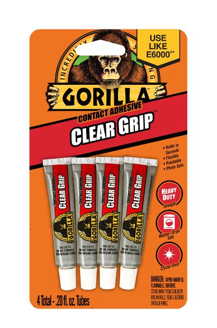 Gorilla Clear Grip Glue 3gm (4pk) GG102057 Glue Gorilla Glues & Tapes