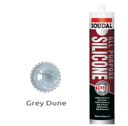 Soudal All Purpose Silicone Grey Colorbond Dune 300ml x 12 121665 Pick Up In Store silicone Soudal