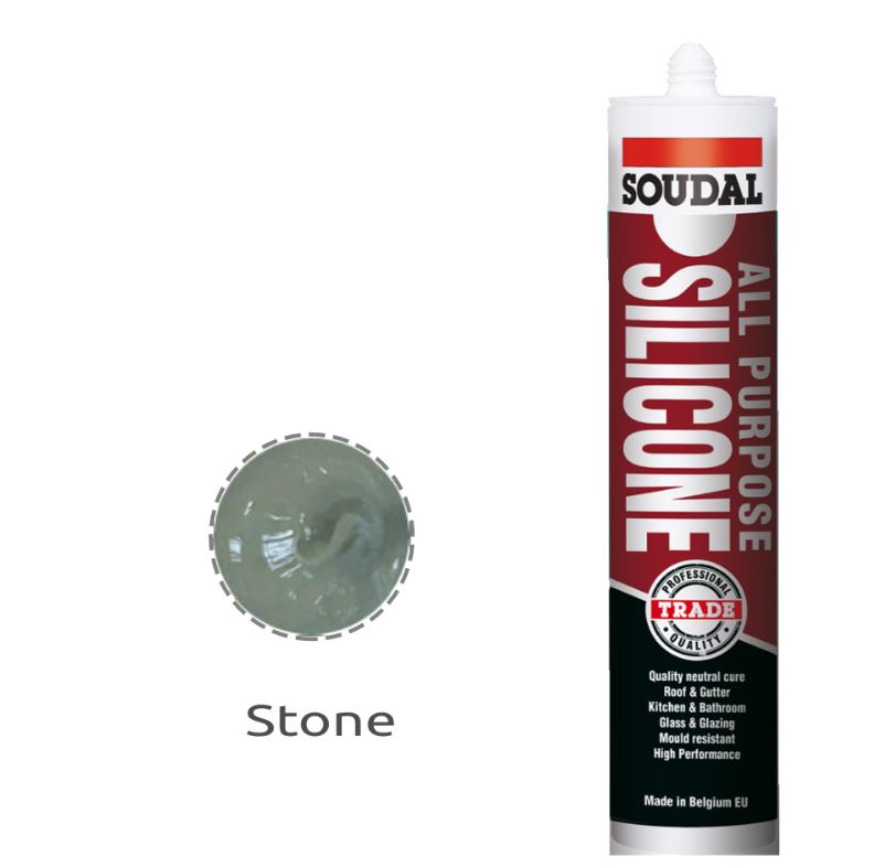 Soudal All Purpose Silicone Stone Colorbond Gully 300ml x 12 121669 Pick Up In Store silicone Soudal