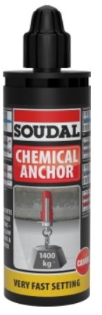 Soudal Soudafix CA 1400 165ml Grey x 12 125538 Resin Soudal