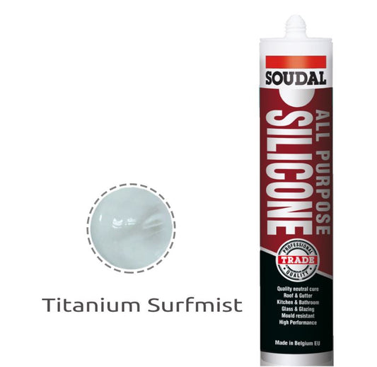 Soudal All Purpose Silicone Titanium Colorbond Surfmist 300ml 127785 x 12 Pick up in Store silicone Soudal