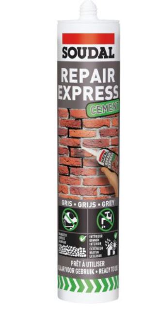 Soudal Repair Express Cement 290ml Beige x 12 128000 Pick Up In Store filler Soudal