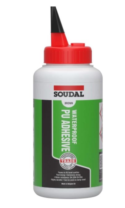 Soudal Waterproof PU Adhesive Brown 750gm x 12 130318 Pick Up In Store Adhesive Soudal