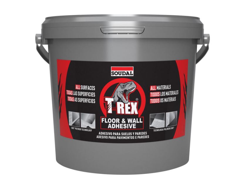 Soudal T-Rex Floor & Wall White 4KG x 12 134899 Pick Up In Store Adhesive Soudal