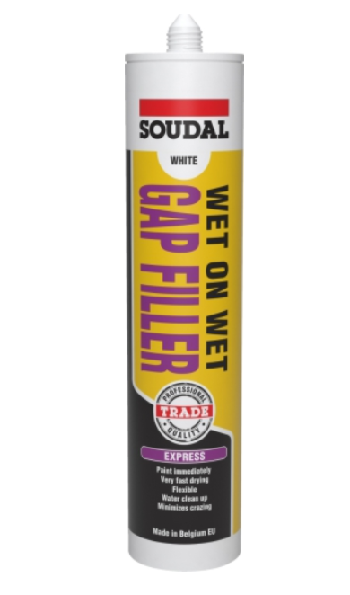 Soudal Wet On Wet Express Gap Filler White 300ml x 12 135230 Pick Up In Store Gap Filler Soudal