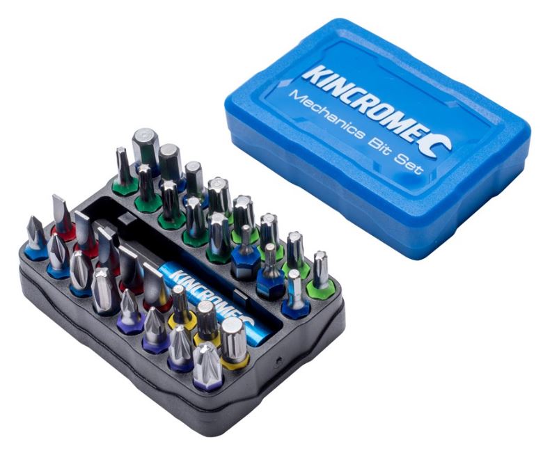 Kincrome Mechanics Bit & Holder Set 33 Piece 13650 Drill Bit Kincrome