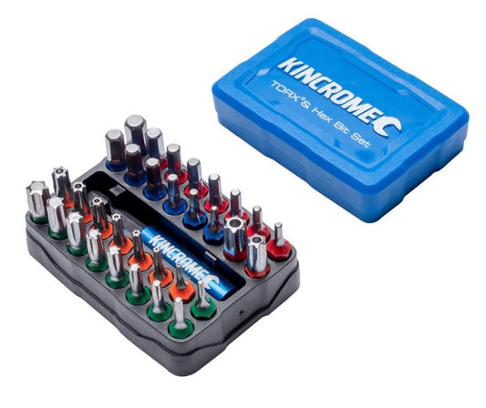 Kincrome Torx, Hex Bit & Holder Set 33 Piece 13651 Hex Bit Kincrome