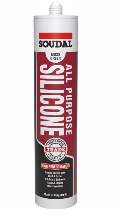 Soudal All Purpose Silicone Moss Colorbond Cottage Green x 12 300ml 144558 Pick Up In Store silicone Soudal