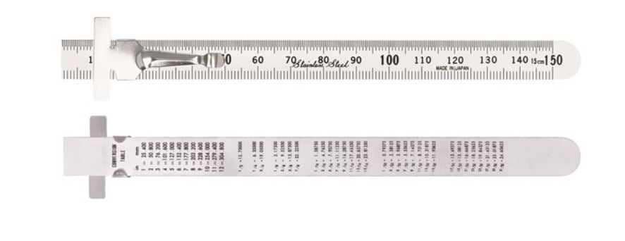 Toledo Pocket Clip Rule Double Sided Metric 150mm 150PCM Ruler Toledo