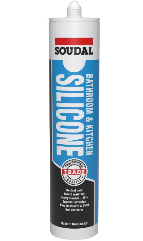 Soudal Bathroom & Kitchen Silicone 300ml x 12 127784 Pick Up In Store silicone Soudal