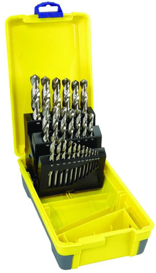 Quick Silver Bordo 25 Piece Bright HSS Jobber Set in ABS Plastic Case 2007-M3-C18 Drill Bit Bordo