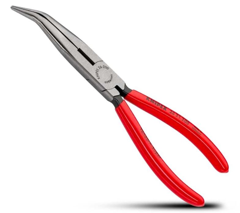 Knipex 200mm Long Nose Bent Side Pliers 2621200SB Plier and Cutters Knipex