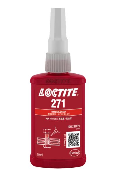 Loctite 271 Threadlocker High Strength Red 50ml Bottle 271-050ML/LOCTITE Adhesive Loctite