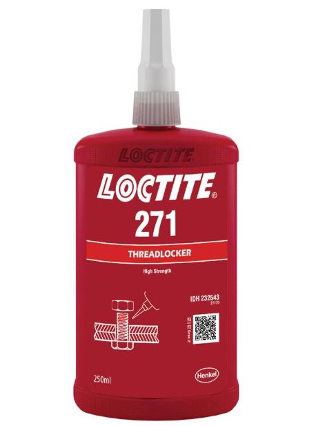 Loctite 271 Threadlocker High Strength Red 250ml Bottle 271-250ML/LOCTITE Adhesive Loctite