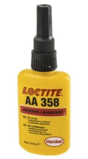 Loctite AA 358 Acrylic Adhesive UV Cure Glass Bonder 50ml Bottle AA-358-050ML/LOCTITE Adhesive Loctite