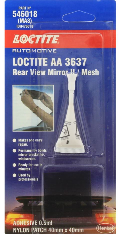 Loctite AA 3637 Rear View Mirror Adhesive / Mesh 5ml Tube AA-3637-0.5ML/LOCTITE Adhesive Loctite