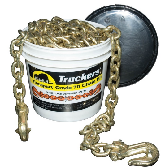 Beaver Grade 70 x 9m Gold Load Chain Kit with Grab Hooks Each End 6mm Chain 400903 Pick Up In Store chain kit Beaver