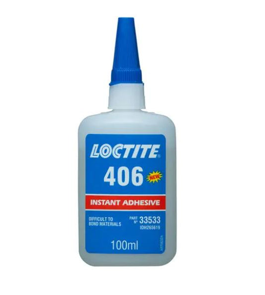 Loctite 406 Superbonder Instant Adhesive Rubber/Plastics 100ml 406-100ML/LOCTITE Adhesive Loctite