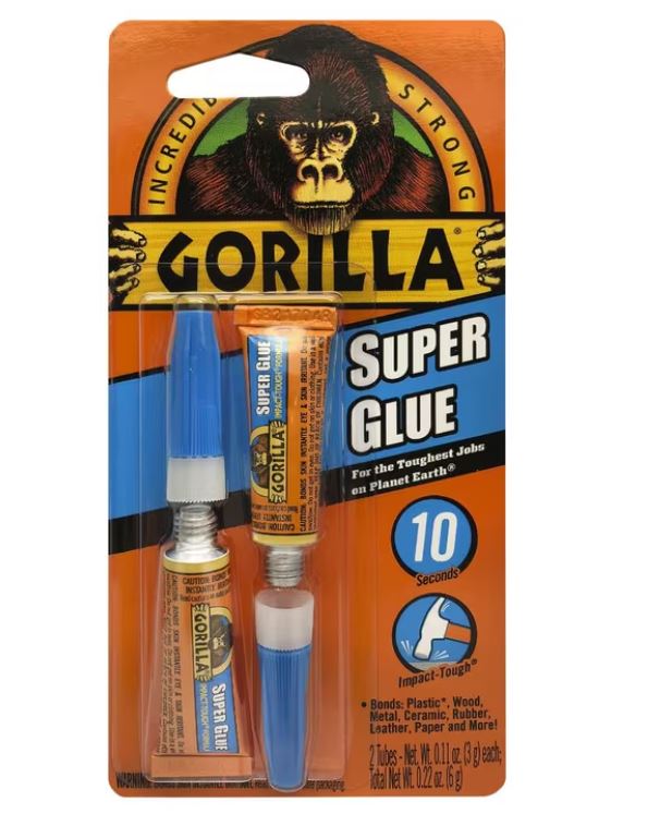 Gorilla Superglue 3gm 2 pack Glue Gorilla Glues & Tapes