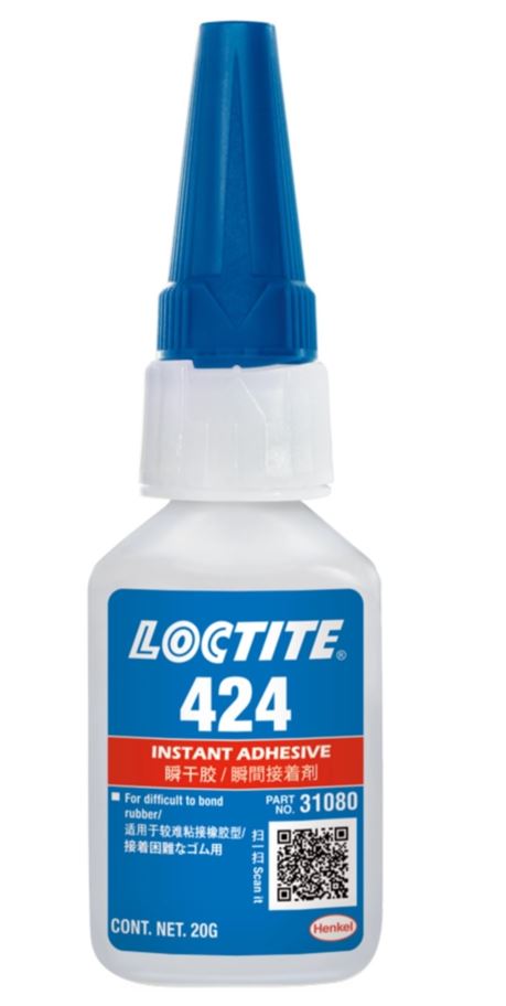 Loctite 424 Instant Adhesive EPDM/SBR Rubber 25ml Bottle 424-025ML/LOCTITE Adhesive Loctite