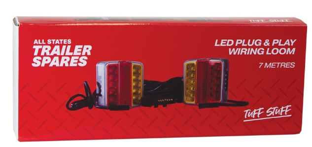 All States Trailer Spares Led Plug And Play Wiring Loom 7 meters R1470L lead All States Trailer Spares