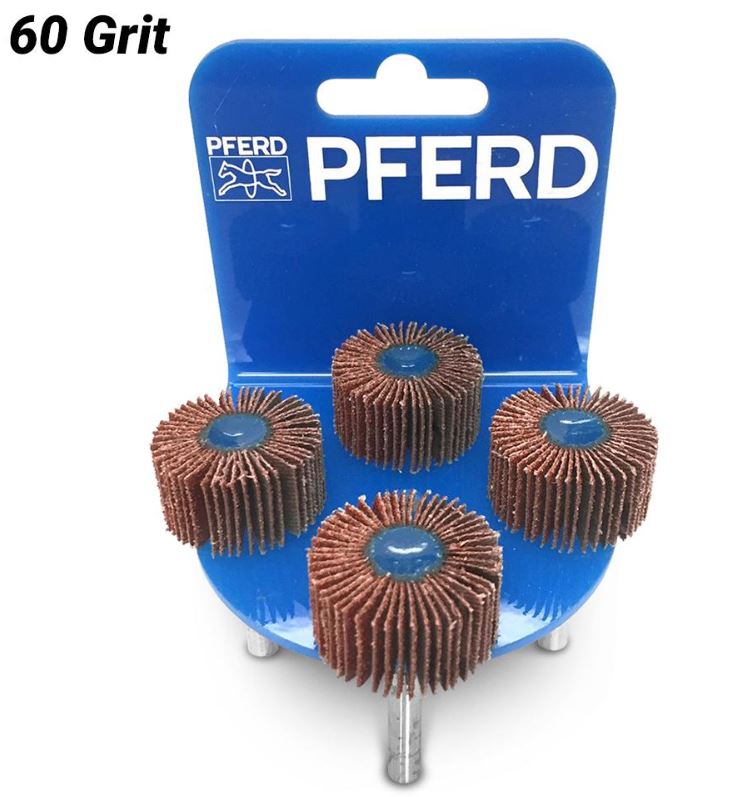 PFERD Fan Grinder 4-Pack 30 x 15mm Aluminium Oxide F3015 60 Grit 47800131 Abrasive Pferd