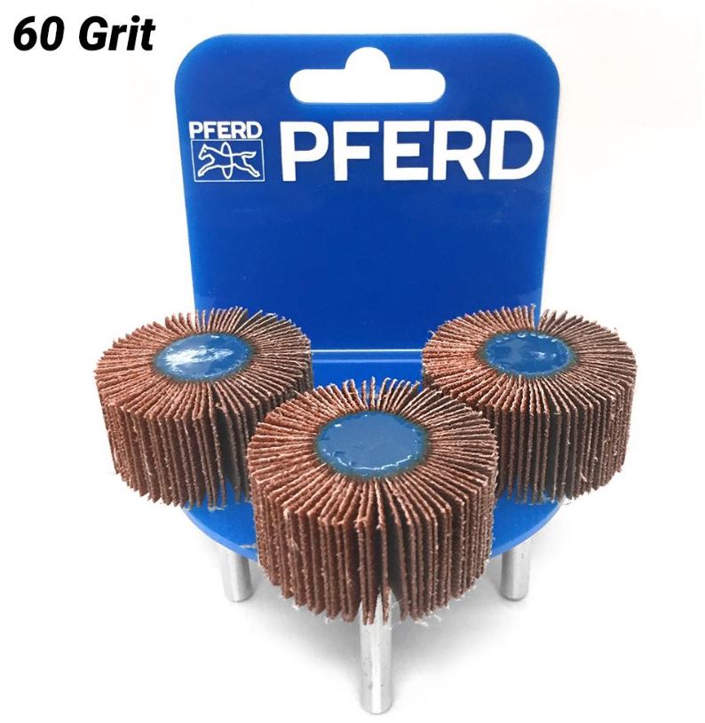 PFERD Fan Grinder 3-Pack 40 x 20mm F4020 Aluminium Oxide 60 Grit 47800133 Abrasive Pferd