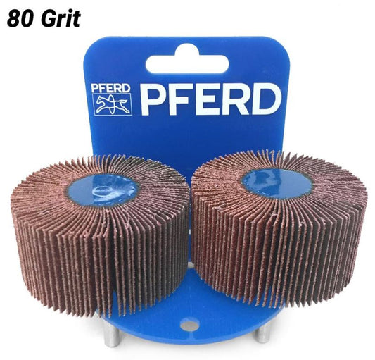 PFERD Fan Grinder 2 Pack 60 x 30mm F6030 Aluminium Oxide 80 Grit 47800138 Abrasive Pferd