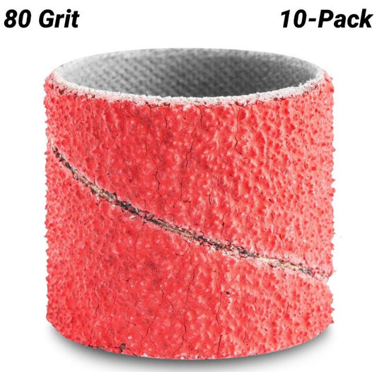 PFERD Spiral Sanding Band 10-Pack 25mm x 25mm 80 Grit KSB2525 CO-COOL 49900045 Abrasive Pferd