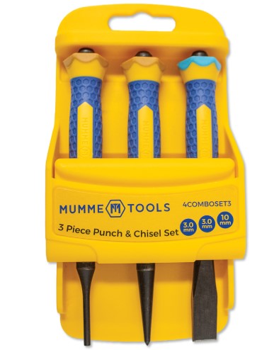 Mumme Combination Punch & Chisel Set Of 3 4COMBOSET3 punch set Mumme