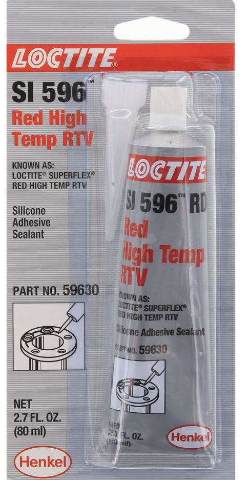 Loctite SI 596 Red Superflex RTV Silicone Adhesive Sealant 80ml SI-596-080ML/LOCTITE Adhesive Loctite