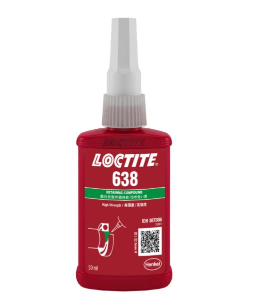 Loctite 638 Retaining Compound High Strength 50ml Bottle 638-050ML/LOCTITE Adhesive Loctite