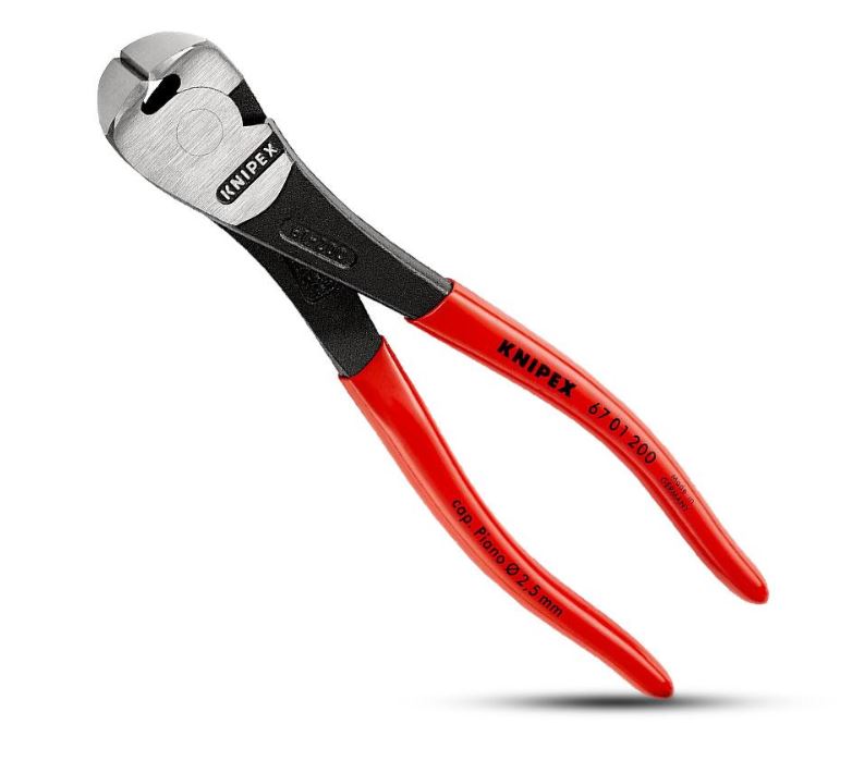 Knipex 200mm High Leverage End Cutting Nipper 6701200SB Plier and Cutters Knipex