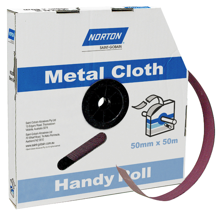 Norton Metalite K283 Metal Cloth Handy Roll -P40 50mm X 50m 40 Grit 66623320799 Saint Gobain Norton