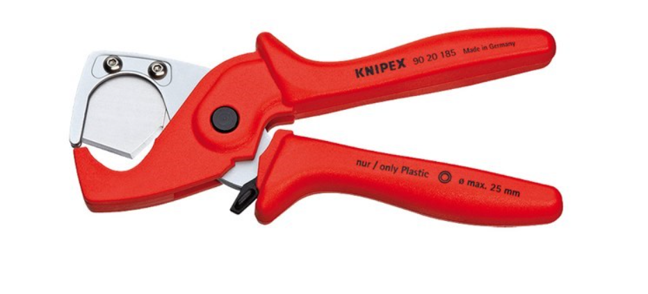 Knipex Hose And Tube Cutter 185mm Plasticut 9020185SB Plier and Cutters Knipex