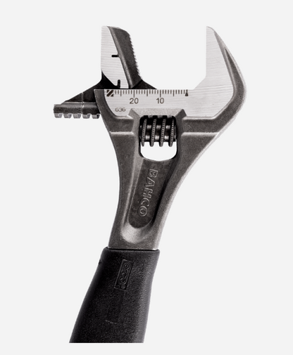 Bahco ERGO Rubber Handle Central Nut Phosphated Adjustable Wrench, With Reversible Jaw 10” 9072P wrench BAHCO