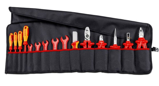 Knipex 989913 15pce 1000V Electricians Rolled Tool Set 989913 screwdriver Knipex