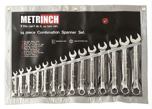 MetrInch Spanner Set 14 Piece MET-0125 Spanner Set Metrinch