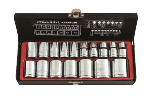 Metrinch Socket Set 1/2" Drive 17Pc MET-0420 Socket Set Metrinch