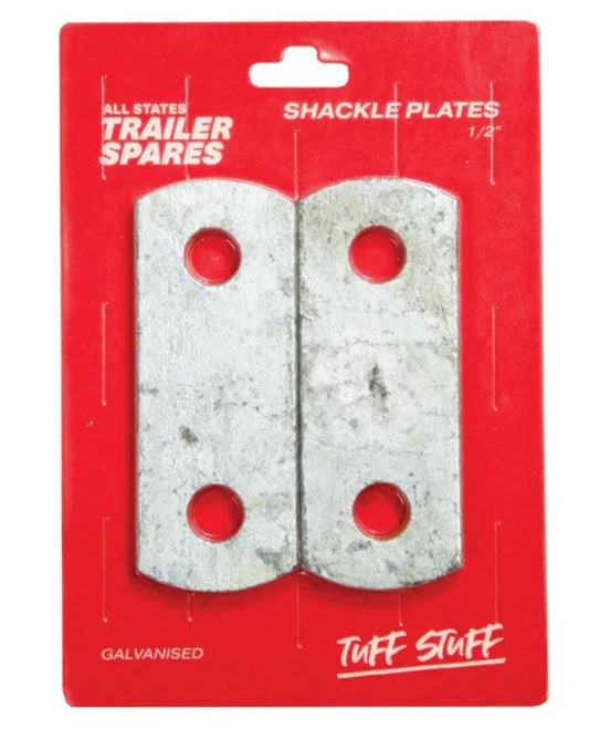 All States Trailer Shackle Plate 1/2 inch Gal x2 R1412 plate All States Trailer Spares