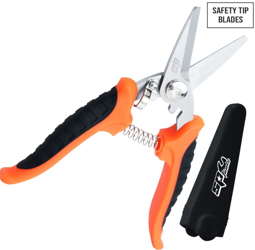 SP Tools Industrial Shears Scissors With Safety Tip Blades Heavy Duty SP32266 Scissors SP Tools